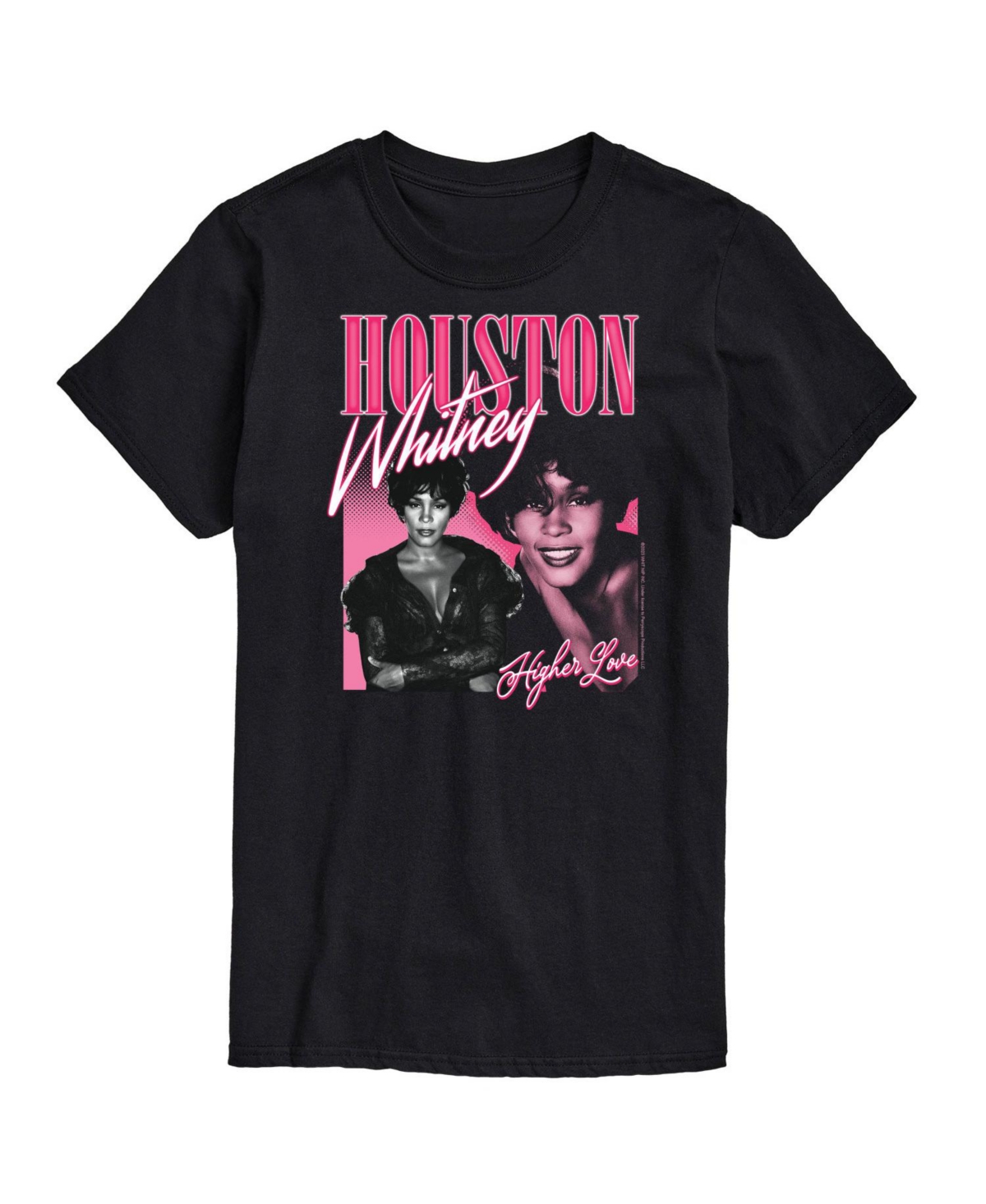 Shop Airwaves Men's Whitney Houston Short Sleeve T-shirt In Black