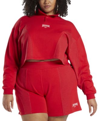 Reebok - Plus Size Varsity Cotton Sweatshirt