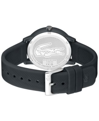 Men's L 12.12 Move Dark Grey Silicone Strap Watch 42mm