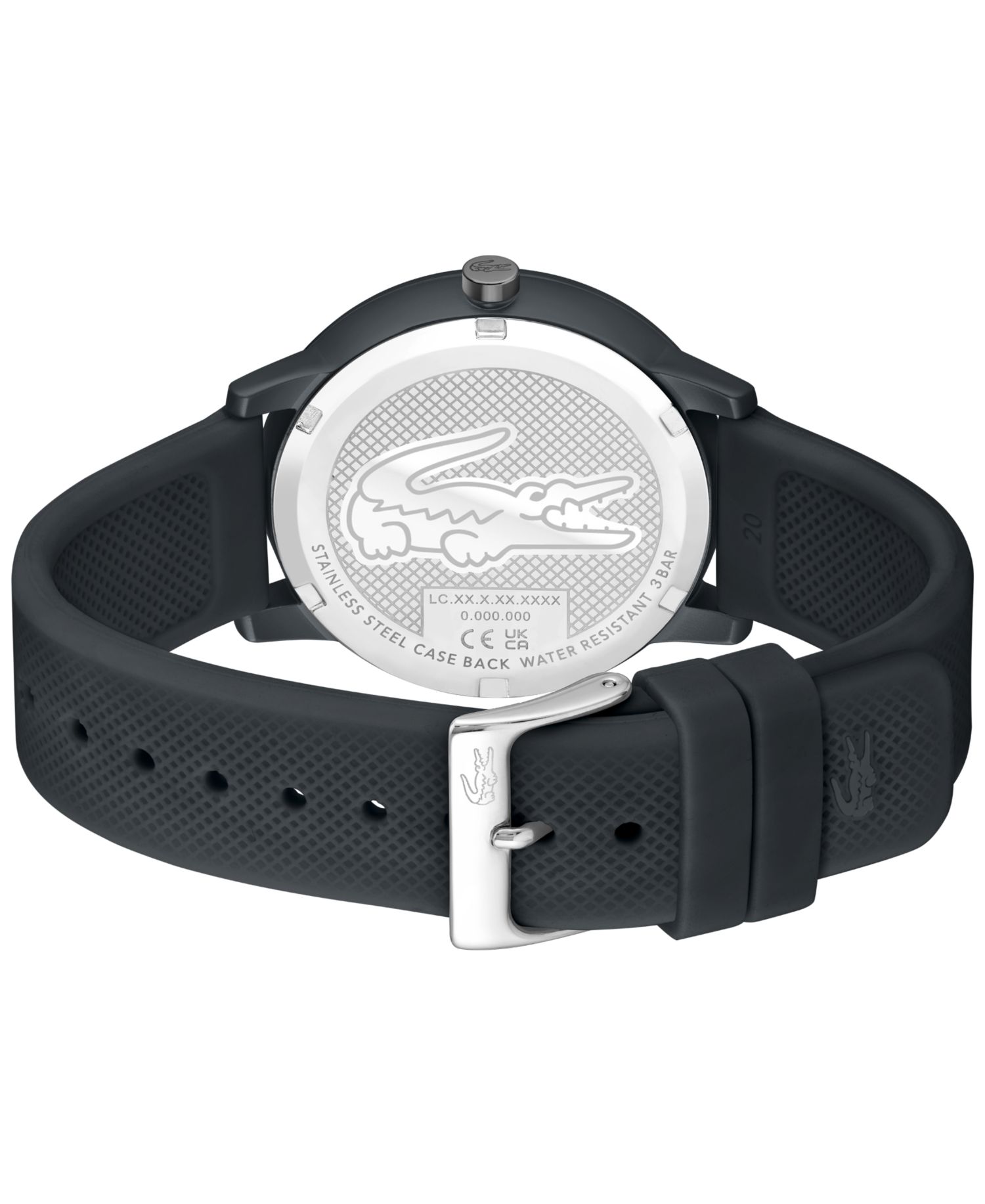 Men's L 12.12 Move Dark Grey Silicone Strap Watch 42mm