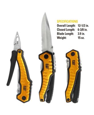 XL 9-in-1 Multifunction Knife and Pliers Tool with Pouch