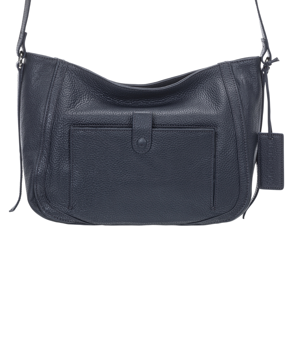 Mancini Women's Pebbled Sophia Crossbody Handbag In Black