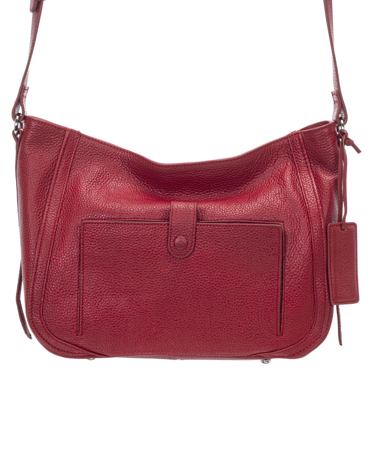 Mancini Women's Pebbled Sophia Crossbody Handbag In Red