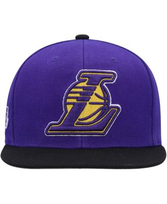 Men's Purple, Black Los Angeles Lakers Side Core 2.0 Snapback Hat