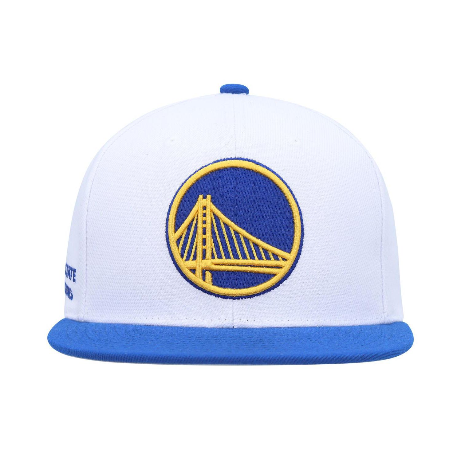 Men's White, Royal Golden State Warriors Side Core 2.0 Snapback Hat