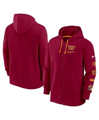 Men's Burgundy Washington Commanders Surrey Full-Zip Hoodie