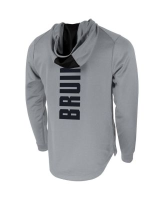 Men's Gray UCLA Bruins 2-Hit Performance Pullover Hoodie