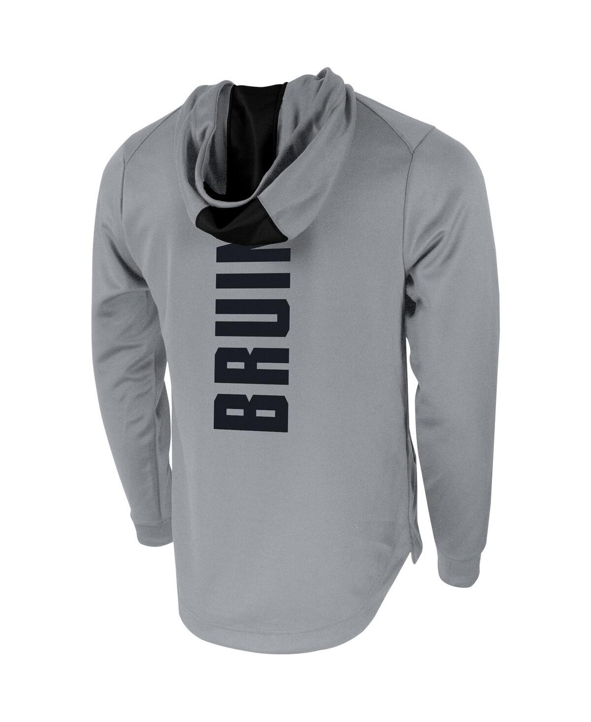 Shop Jordan Men's  Gray Ucla Bruins 2-hit Performance Pullover Hoodie