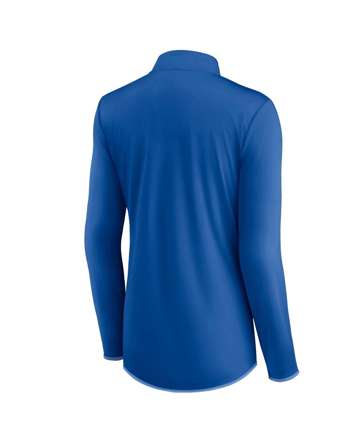 Fanatics Women's  Royal Kansas City Royals Worth The Drive Quarter-zip Jacket In Royal
