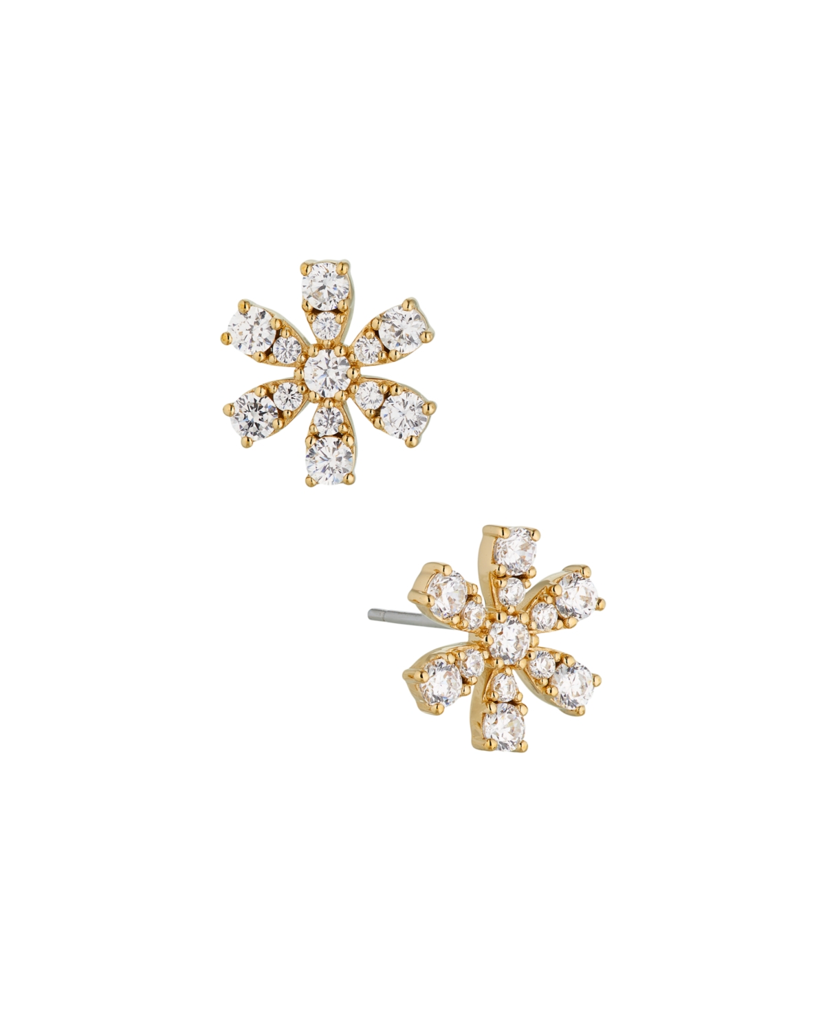 Eliot Danori Cubic Zirconia Flower Stud Earrings, Created for Macy's