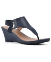 White mountain blue sandals sale