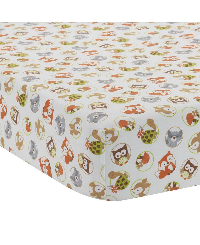 Bedtime Originals Friendly Forest Woodland Animals Baby Fitted