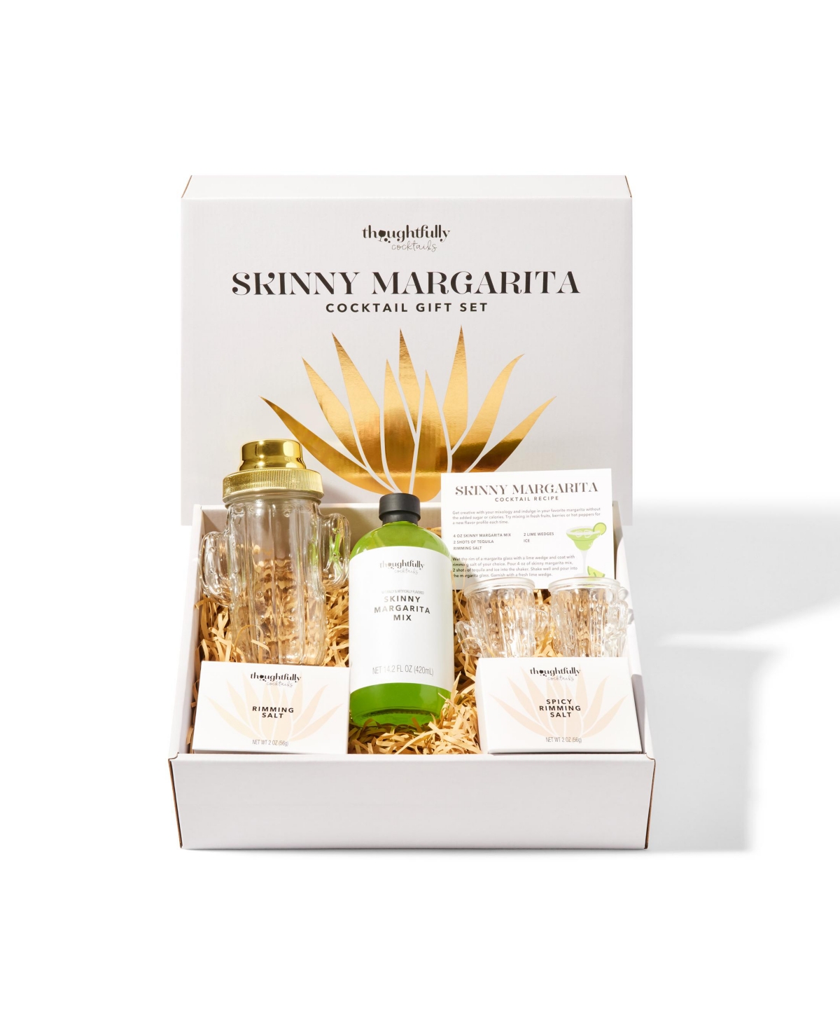 Thoughtfully Cocktails, Skinny Margarita Cocktail Gift Set (Contains No Alcohol)