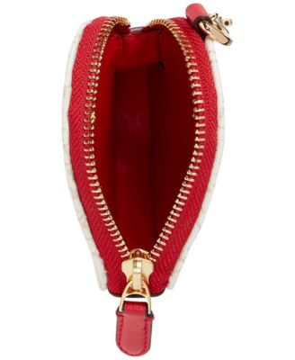 Lauren Ralph Lauren Monogram Jacquard Heart Coin Pouch - Macy's