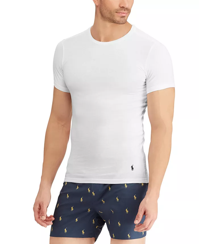 Men's 3-Pack Slim Fit Crewneck Undershirt - thumbnail 4