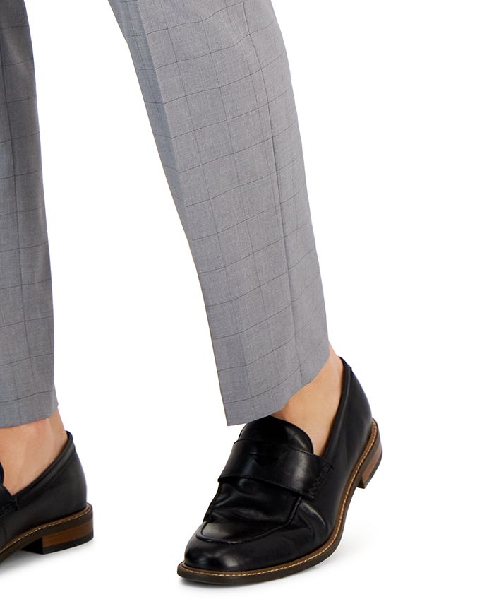 Perry Ellis Portfolio Men's Slim-Fit Tonal Windowpane Dress Pants - Macy's