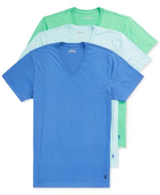 Polo Ralph Lauren Men s Classic Fit Cotton V Neck T Shirt 3 Pack Macy s