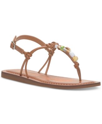 Lucky Brand - Women's Beiwen Embellished T-Strap Slingback Sandals