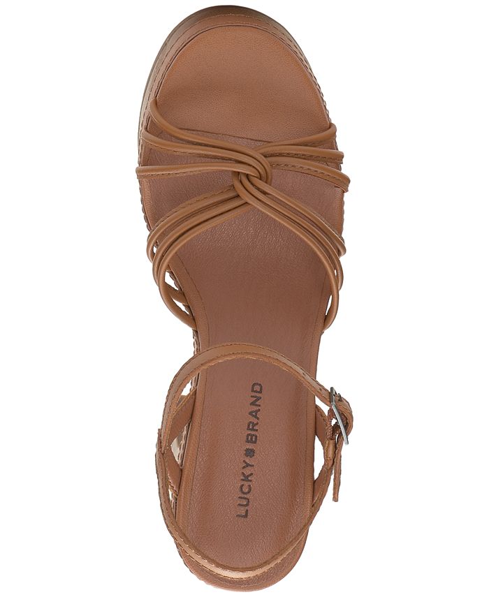 Lucky Brand Women's Ismene Strappy Platform Dress Sandals Macy's