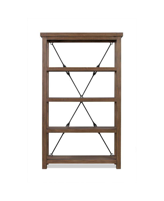 Furniture Autumn Flint Oak Home Office Open Shelving Unit Macy's