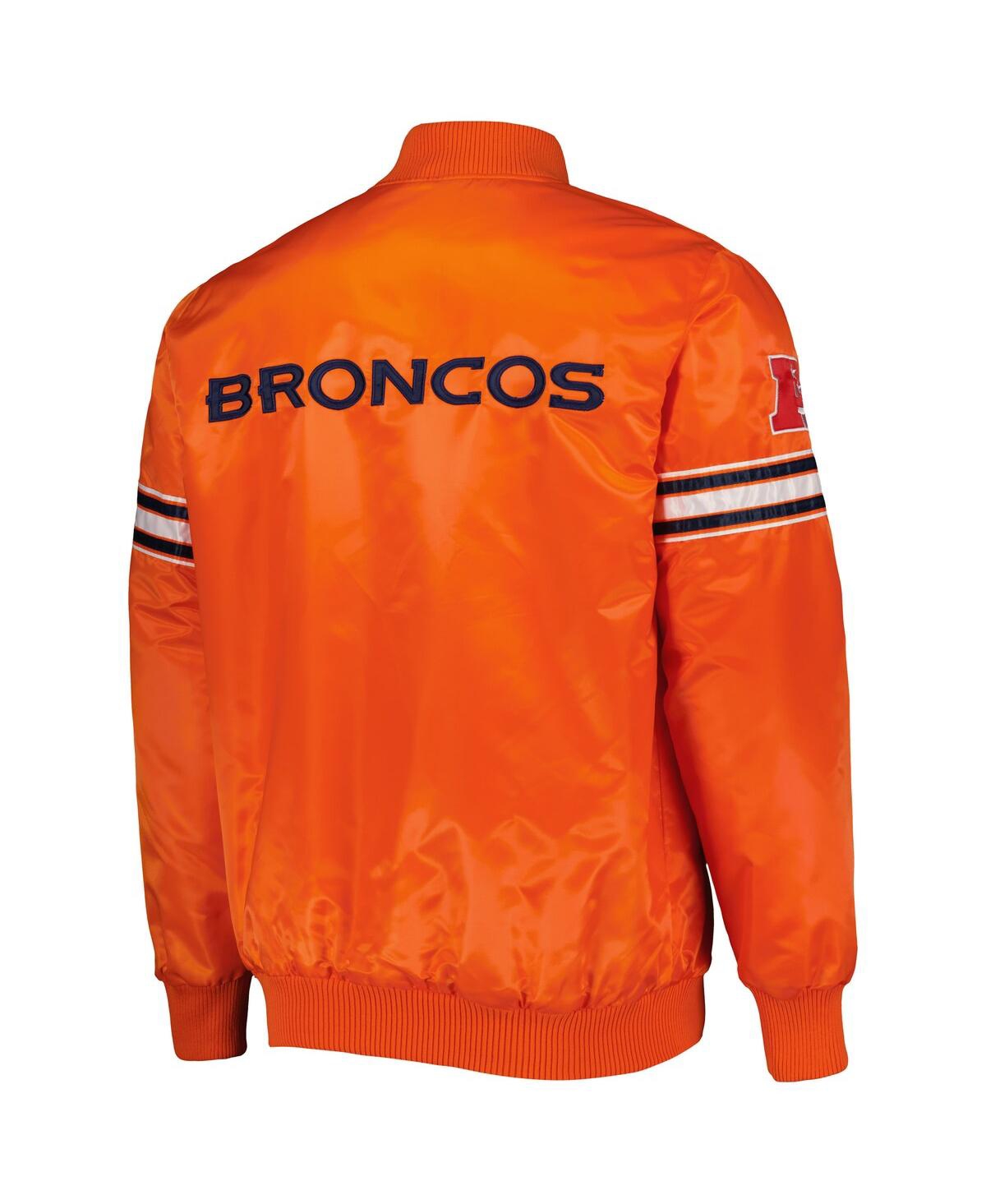 Shop Starter Men's  Orange Denver Broncos The Pick And Roll Full-snap Jacket