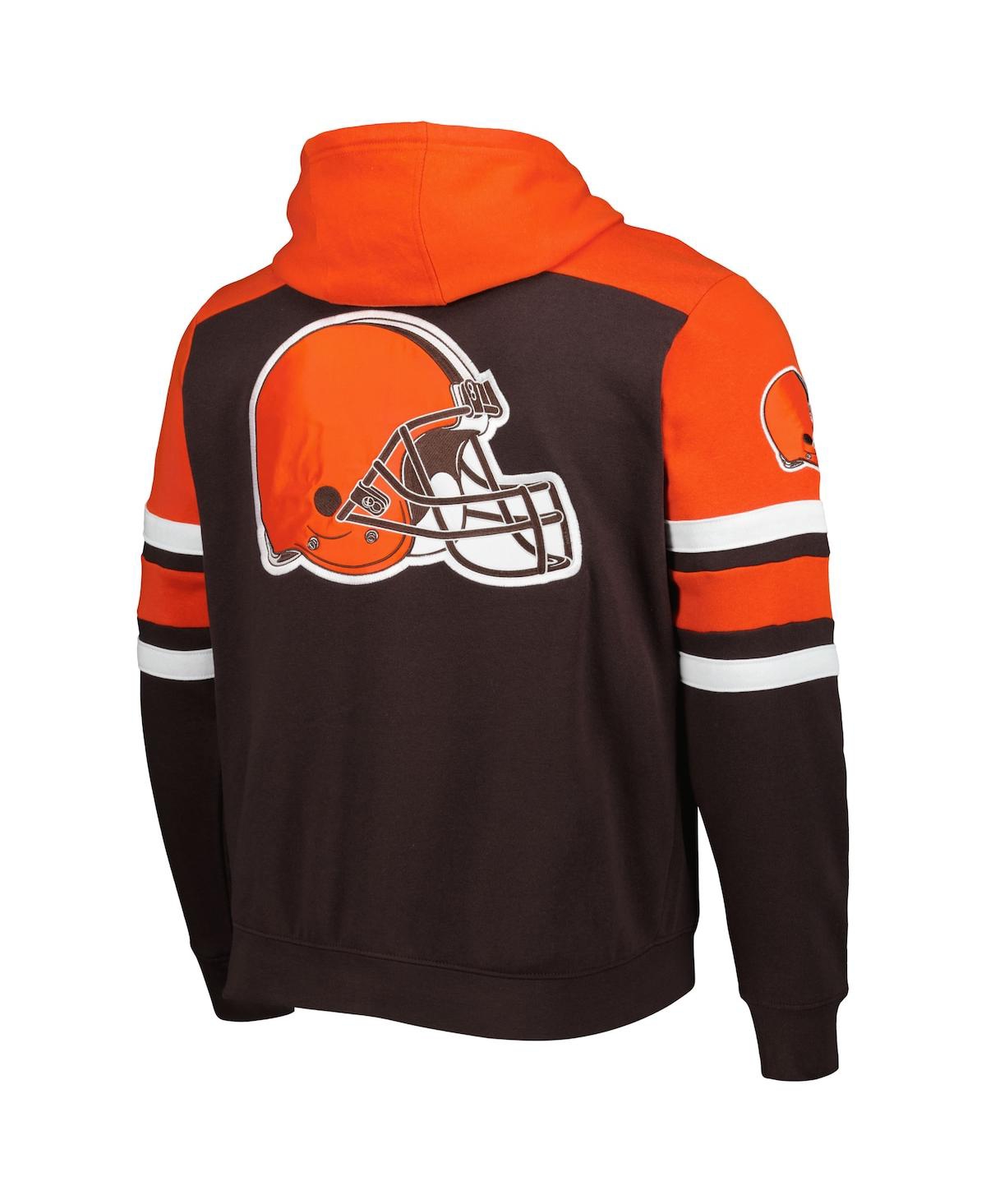 Shop Starter Men's  Brown Cleveland Browns Extreme Full-zip Hoodie Jacket