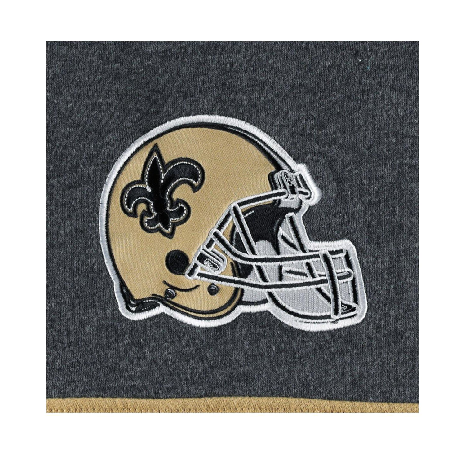 Men's Black, Heather Gray New Orleans Saints Extreme Pullover Hoodie