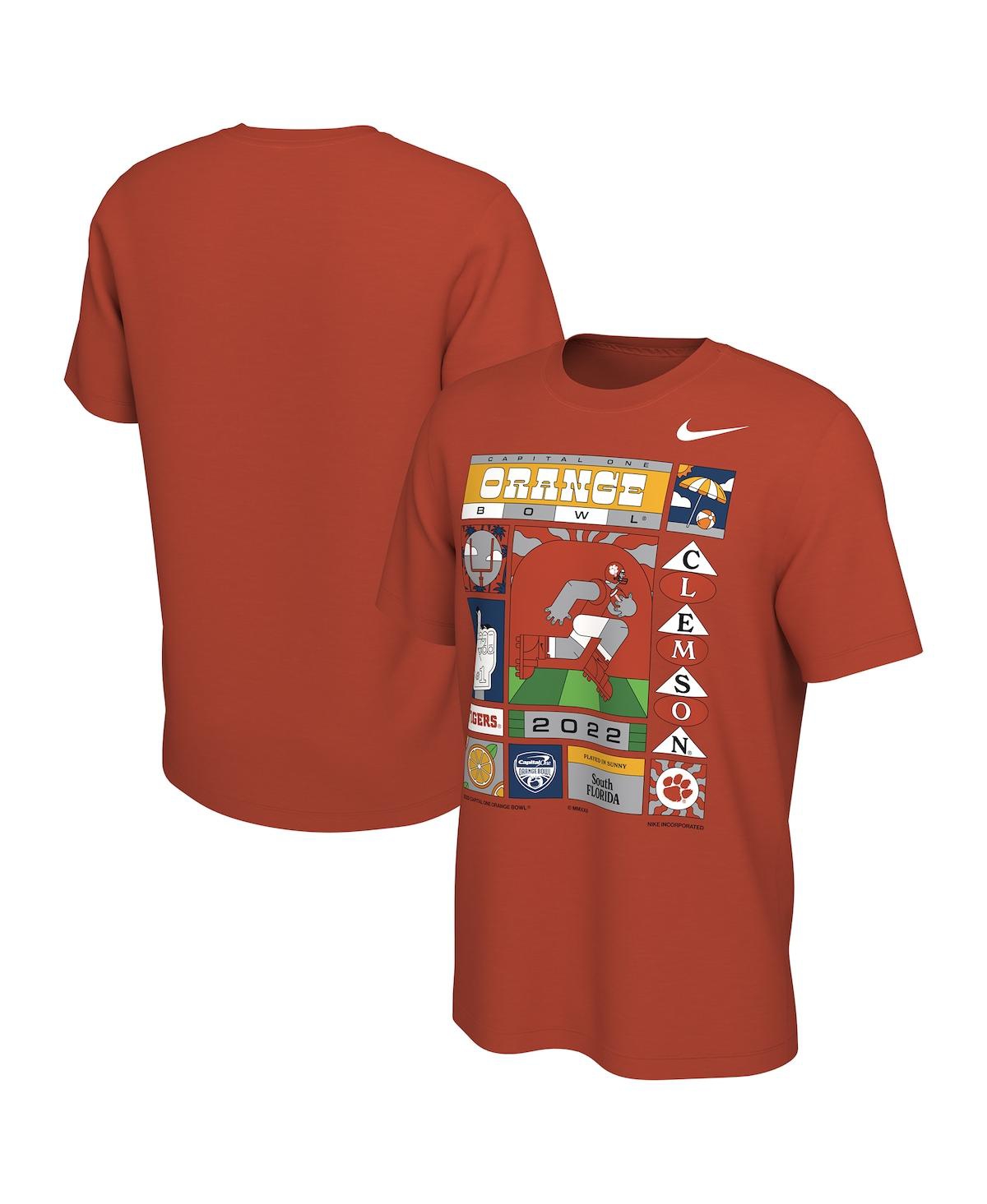 Shop Nike Men's  Orange Clemson Tigers 2022 Orange Bowl Illustrated T-shirt