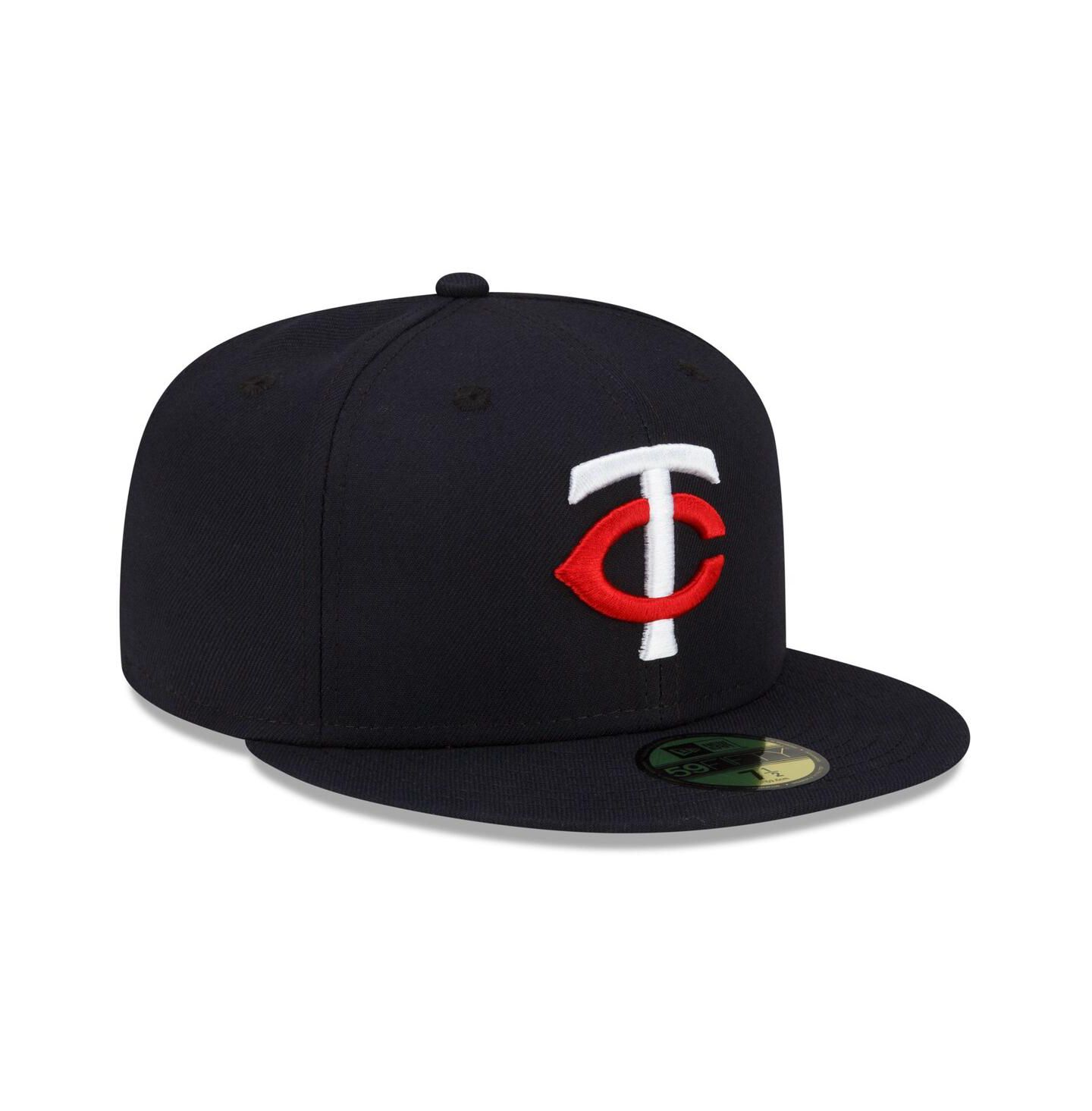 Мужская кепка New Era Navy Minnesota Twins 2023 Authentic Collection Home 59Fifty Fitted Hat — фото 4