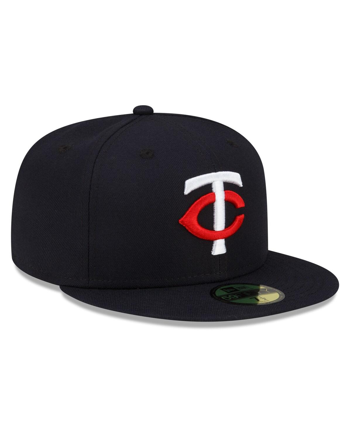 NEW ERA MEN'S NEW ERA NAVY MINNESOTA TWINS 2023 AUTHENTIC COLLECTION HOME 59FIFTY FITTED HAT 
