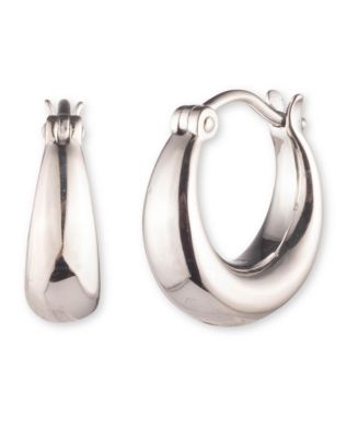 Ralph Lauren Hoop Earring in Sterling Silver - Macy's