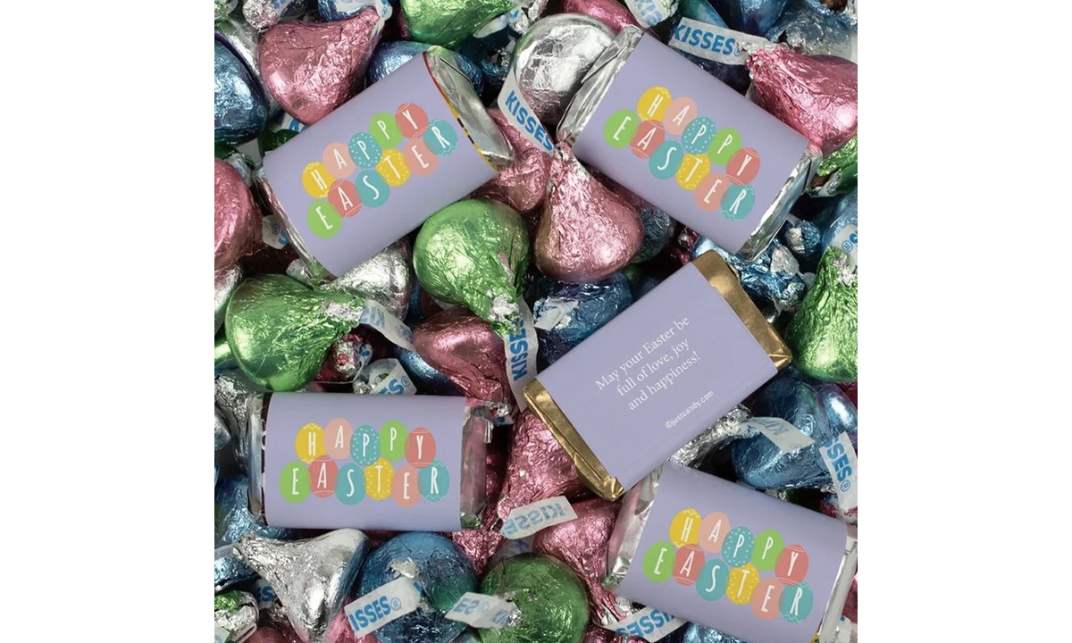 Just Candy 130 Pcs Easter Candy Hershey's Chocolate Mix (1.55 Lb) In Assorted Pre-pack