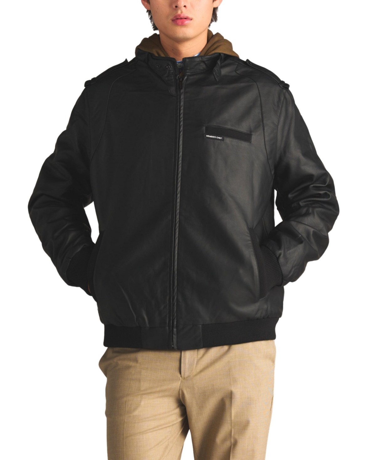Members Only Tom & Jerry Graphic Windbreaker in Black for Men