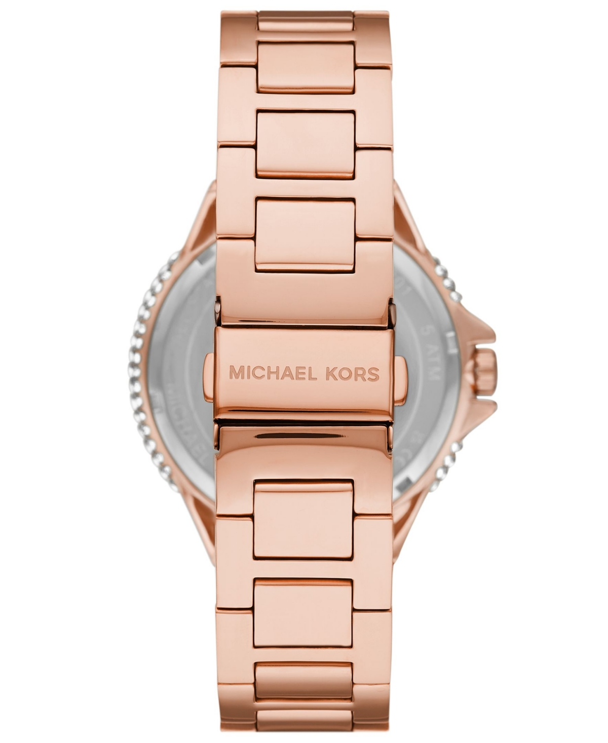 Shop Michael Kors Women's Camille Three-hand Rose Gold-tone Stainless Steel Watch 43mm
