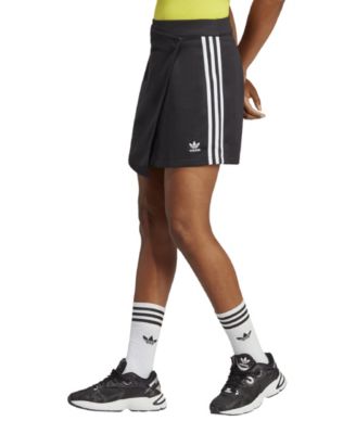 adidas Women's Adicolor Classics 3-Stripes Short Wrapping Skirt - Macy's
