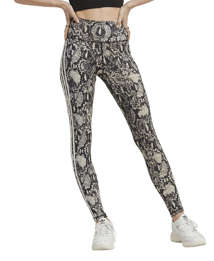 ADIDAS Women's Hyperglam Snakeskin Print High-Rise Tight Leggings NWT Size:  XL