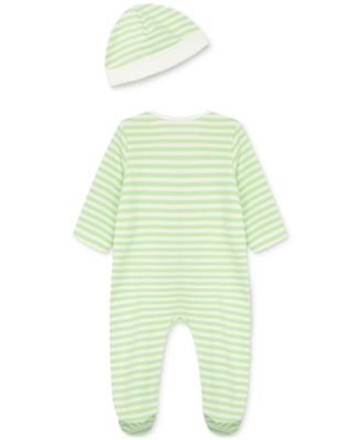 Baby Boys or Baby Girls Caterpillar Coverall and Hat, 2 Piece Set