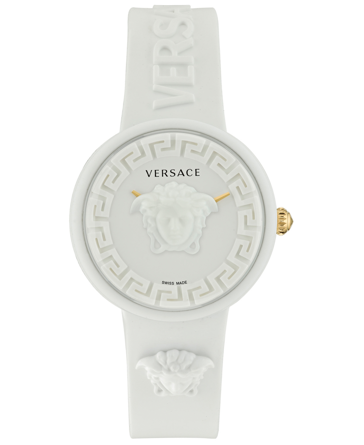 Versace Women's Swiss Medusa Pop White Silicone Strap Watch 39mm