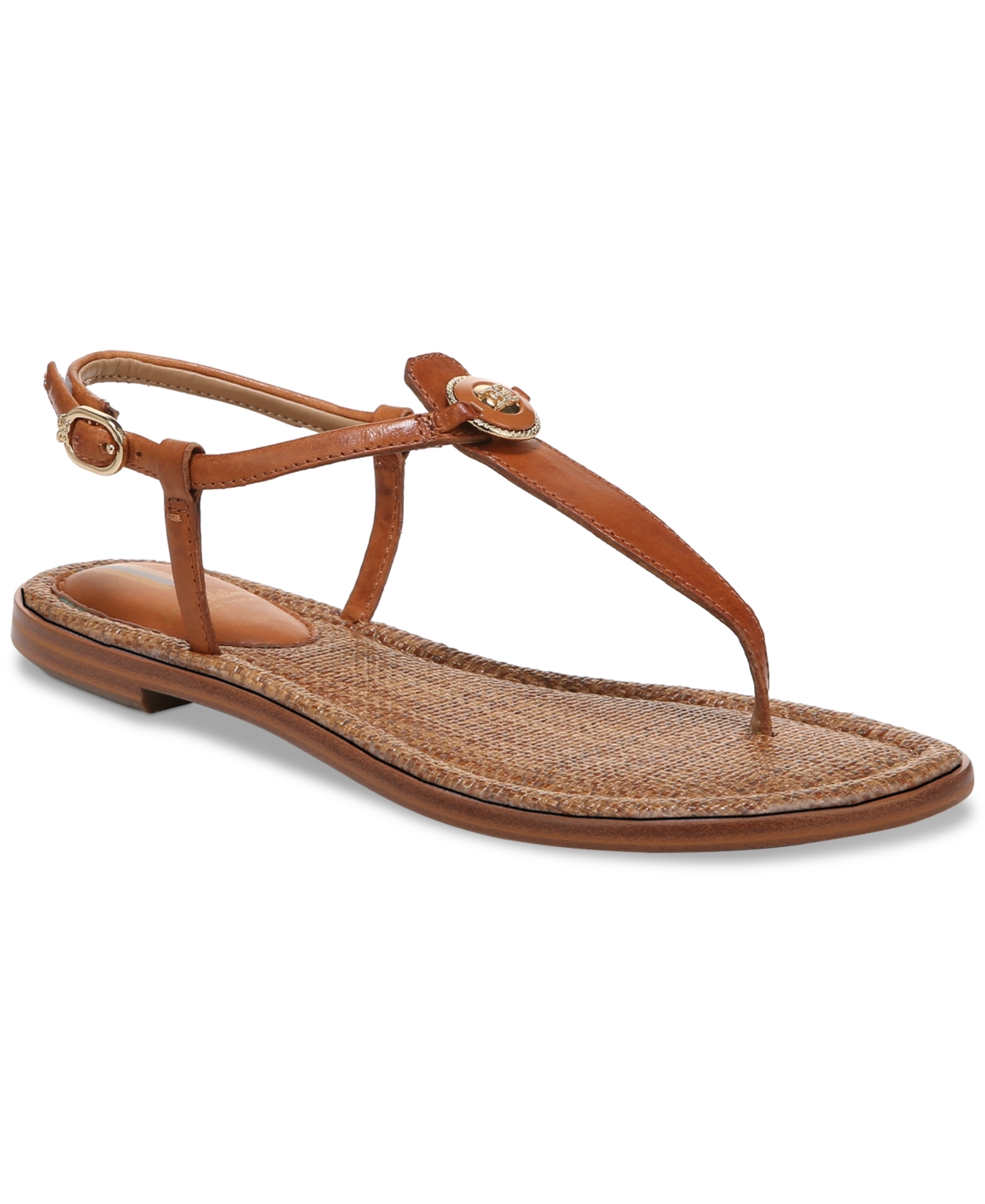 SAM EDELMAN WOMEN'S GIGI RETRO T-STRAP FLAT SANDALS