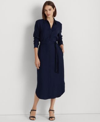 Lauren Ralph Lauren - Women's Belted Logo Jacquard Shirtdress