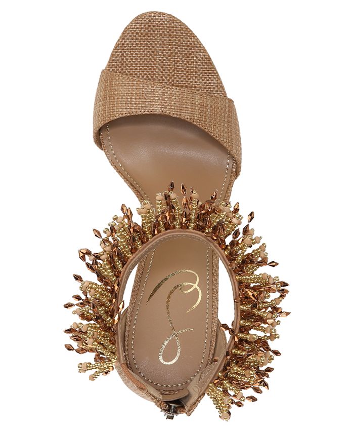 Sam Edelman Gillie Beaded AnkleStrap Dress Sandals & Reviews Sandals