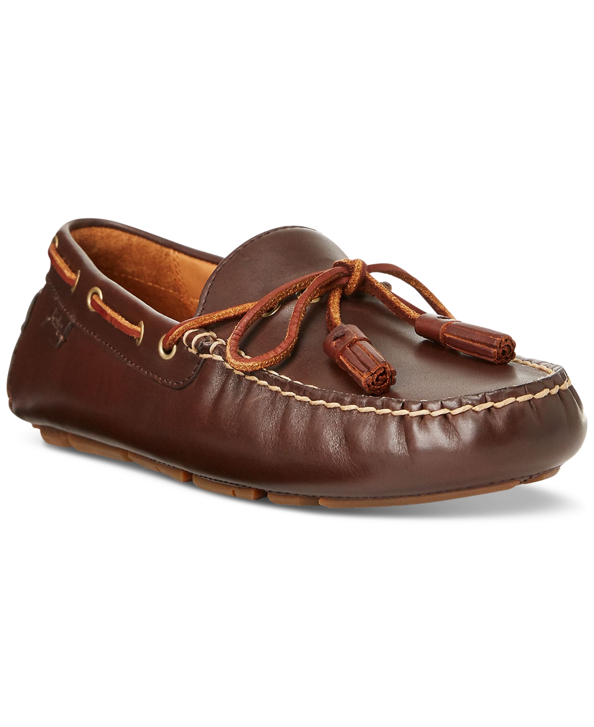POLO RALPH LAUREN MEN'S ANDERS TASSELED LEATHER DRIVER LOAFER