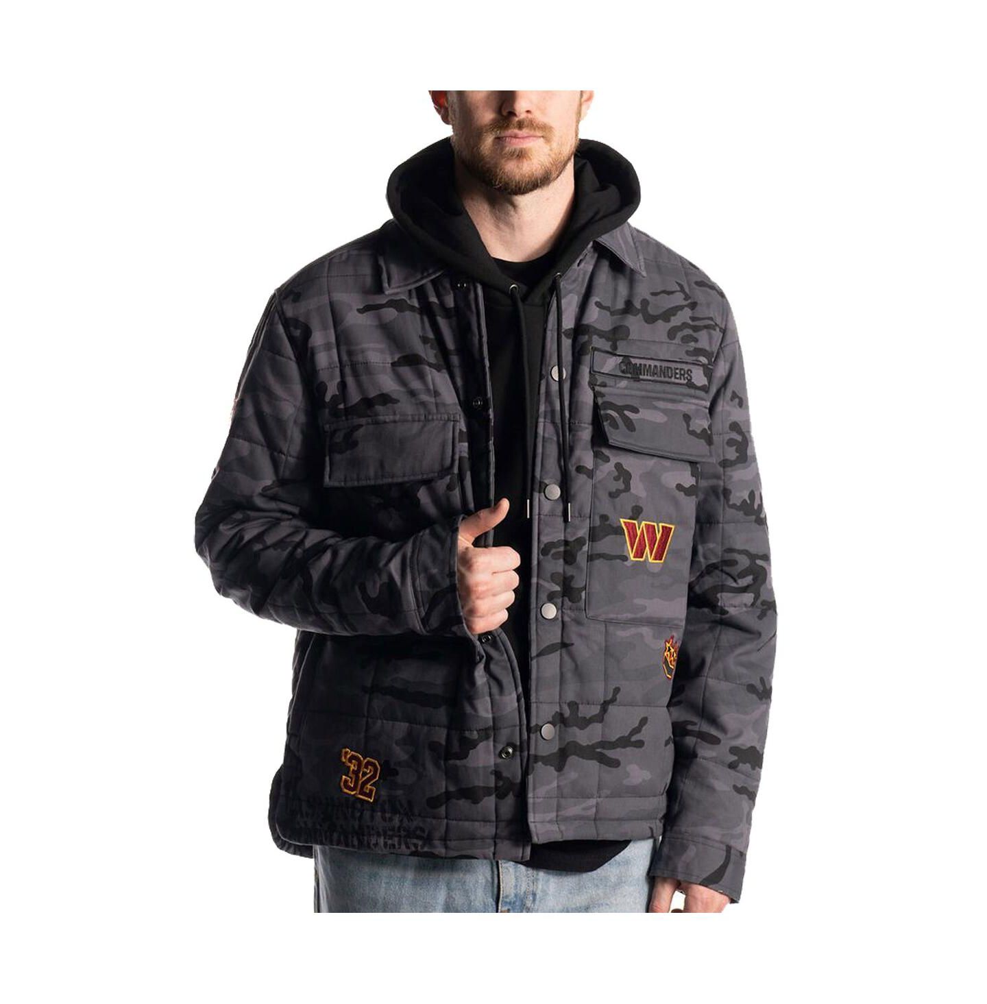 Куртка The Wild Collective Black Washington Commanders Utility Full-Snap — фото 1