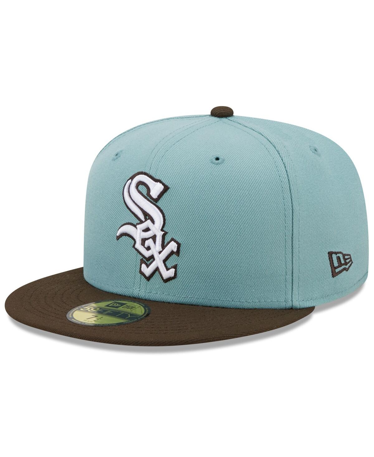 Shop New Era Men's  Light Blue, Brown Chicago White Sox 2005 World Series Beach Kiss 59fifty Fitted Hat In Light Blue,brown