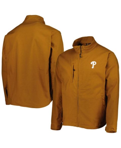 Мужская куртка Dunbrooke Tan Philadelphia Phillies Journey Tri-Blend Full-Zip