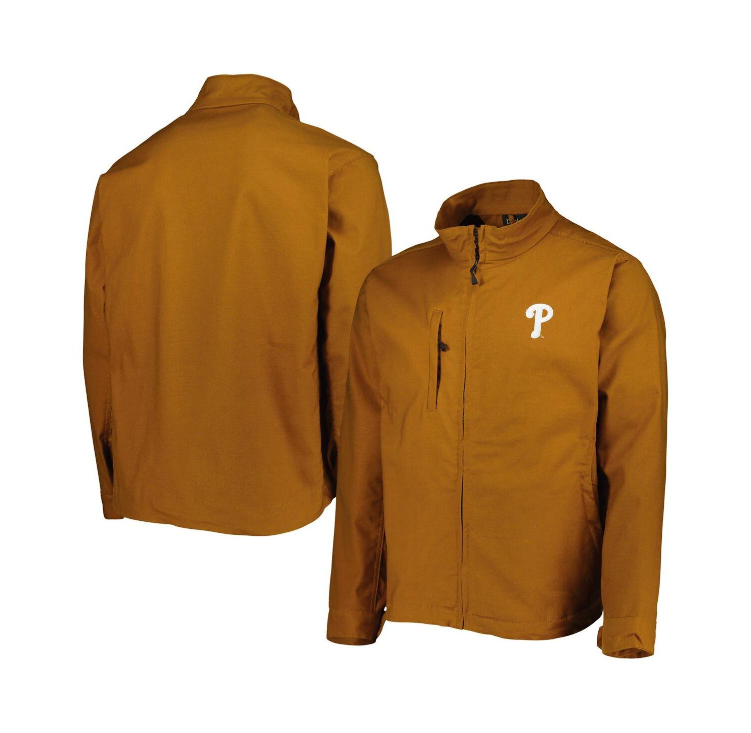 Men's Tan Philadelphia Phillies Journey Tri-Blend Full-Zip Jacket