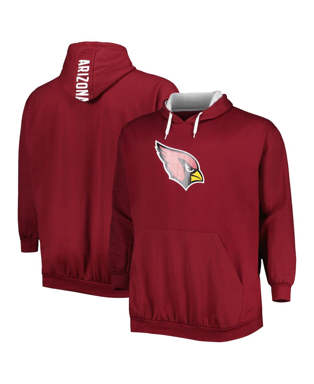 Shop Profile Men's Cardinal Arizona Cardinals Big And Tall Logo Pullover Hoodie