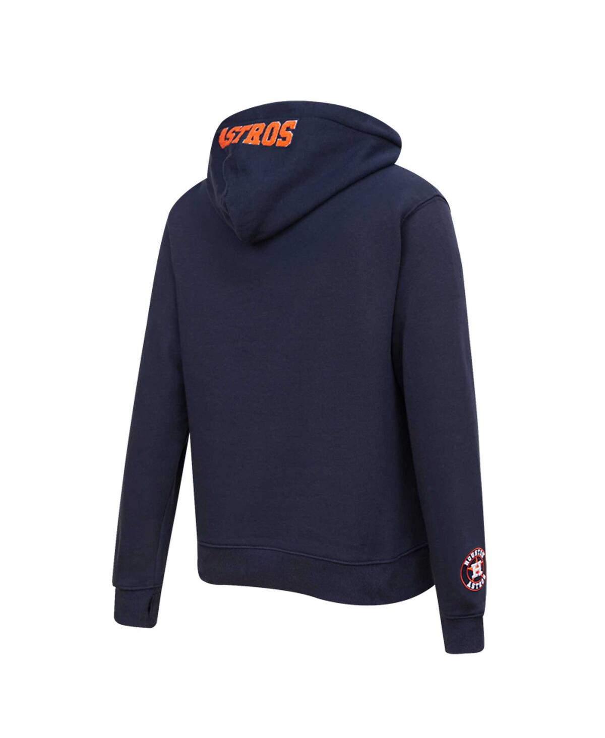 Shop Pro Standard Women's  Navy Houston Astros Classic Fleece Pullover Hoodie