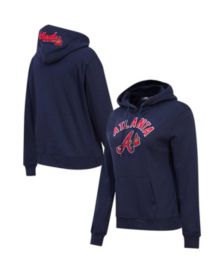 Women's Refried Apparel Navy Atlanta Braves Sustainable Hoodie