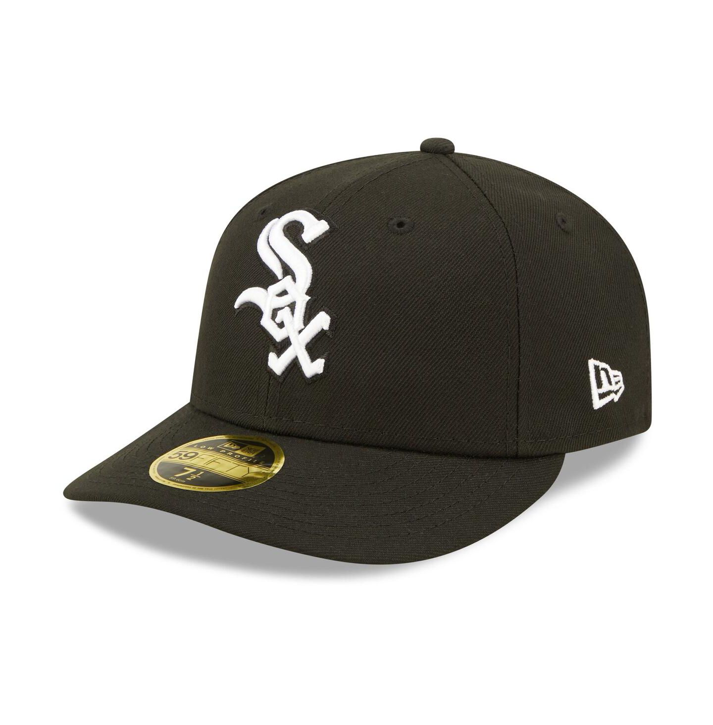 Мужская кепка New Era Chicago White Sox Black, White Low Profile 59FIFTY Fitted Hat — фото 5